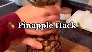 How to Open A Pineapple without a Knife !