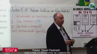 IGREJA BÍBLICA BRASILEIRA DE LAMBARI MG Estudo com Pastor David em JUDAS 8-10. (11 de julho 2023)