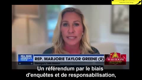 Marjorie Taylor Greene - un référendum sur le DNC - vidéo ST français
