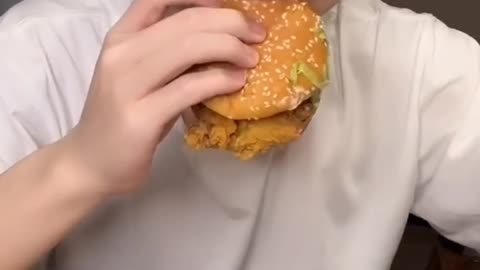 [ASMR] chicken 🤩mukbang asmrfood 먹방 burger