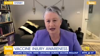 9 NEWS AUSTRALIA interview with Australian doctor Kerryn Phelps says she suffered CV19 injury.