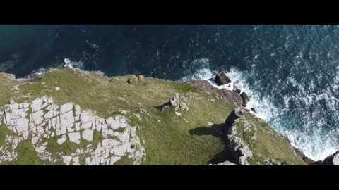 Cornwall Aerial footage relaxing