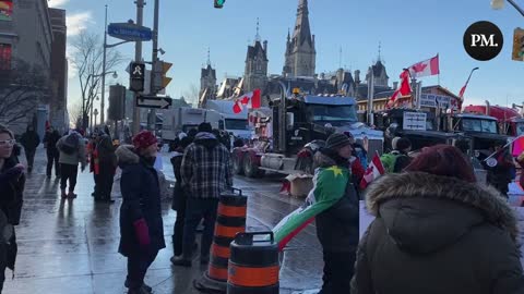 After Canadian Judge Ruled Honking was Illegal in Downtown Ottawa, Truckers Respond Loudly!