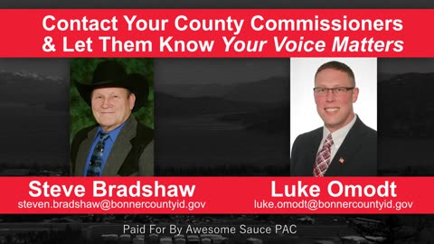 Is there a team of three Commissioners in Bonner County?