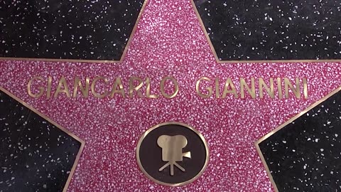 Giancarlo Giannini honored with a Hollywood star