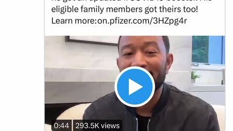 John Legend & Pfizer | Comments Are Off But the Retweets Are Glorious