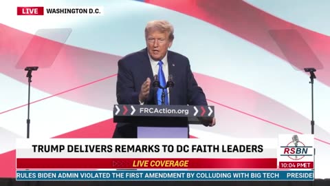 FULL SPEECH: President Donald J. Trump Speaks to the Pray, Vote, Stand Summit - 9/15/23