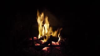 Relaxing Fireplace Sounds - Burning Fireplace & Crackling Fire Sounds
