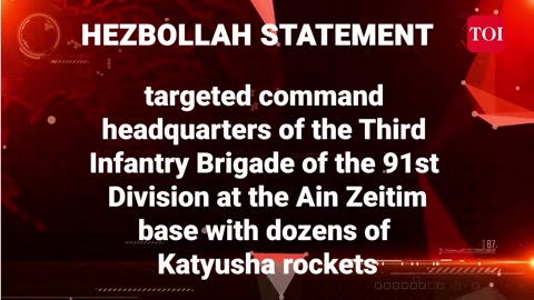 Iran Israel Conflict | Hezbollah Strikes Israeli Army HQ in Southern Israel with Rockets | N18L