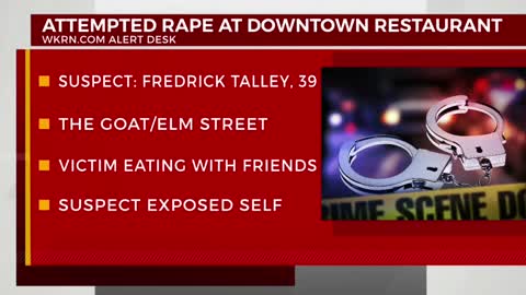 Man charged with attempted rape at downtown restaurant