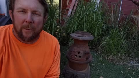Building a propane forge from a pot belly stove (part 1)