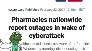 NEWS FLASH - Nationwide Pharmacies are Reporting Outages Now due to “Cyber Attacks”