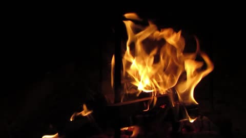 ASMR Fire Burning Satisfying Sound