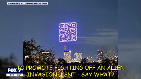 QRCODES IN THE SKY PROMOTES ALIEN INVASION GAME?