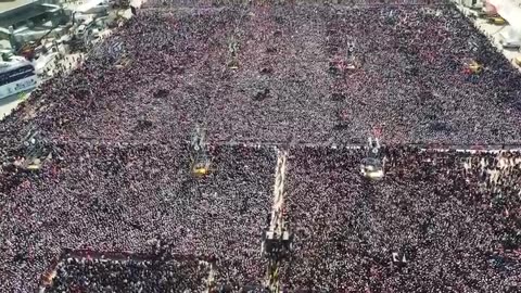 At least 1.7 million people attended Erdogan's grandiose speech in Istanbul
