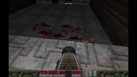 Brutal Doom 2 - Hell on Earth - Ultra Violence - Tricks and Traps (level 8) - 100% completion
