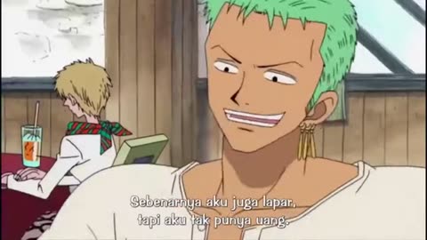 Funny moment luffy vs zoro & sanji sub indo (one piece funny moment )