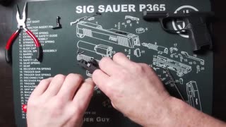 Sig Sauer P365 safety lever and slide catch install video