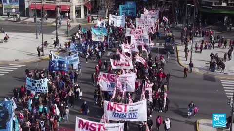 Thousands protest against government in inflation-ravaged Argentina • FRANCE 24 English