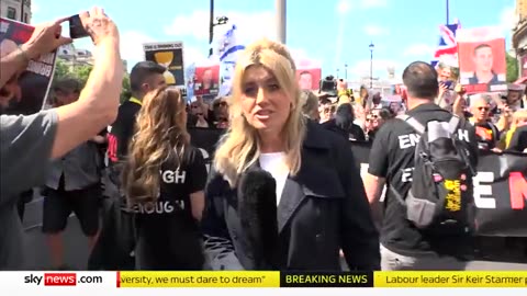 Protesters in London call for release of Israeli hostages kidnapped in October Sky News