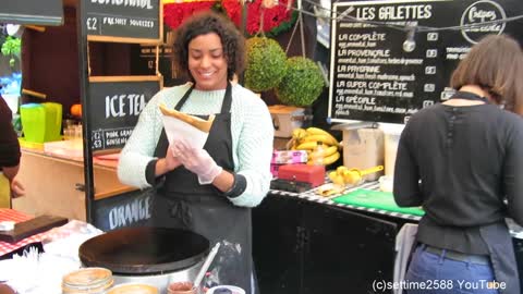 London Street Food. French Sweet Crepe and Salty Galette Tasted in Camden Lock Market