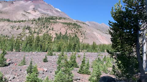 Central Oregon - Three Sisters Wilderness - South Sister Mountain Towering to our left