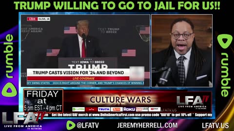 TRUMP WILLING TO GO TO JAIL FOR US!!