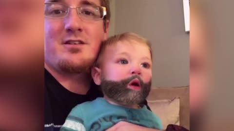 This Baby Knows How To Rock A Beard, Until He Sneezes
