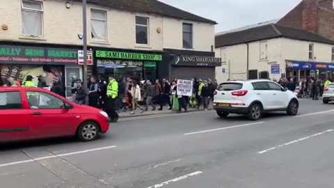 More footage from Carlisle today as locals hit the streets against unvetted fighting age migrant men