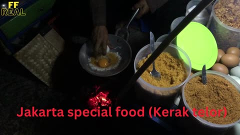 Jakarta's special food, called Kerak Telor