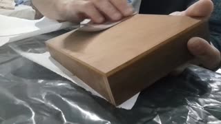 restoration of a small wooden box