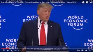 Trump and Klaus Schwab at the World Economic Forum