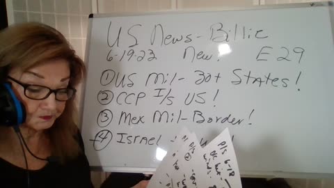 61923 US Mil-Drills for War! CCP in the US! Mex Mil at US Border! Israel ! US News-Billie E29