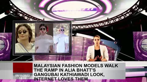 Malaysia Fashion Models Alia Bhatt's Gangubai Kathiawadi walks on the ramp, the internet loves them