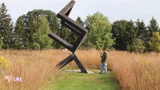 Hobart Urban Nature Preserve Sculpture - Discovering Cool Places. Ohio Parks & Preserves