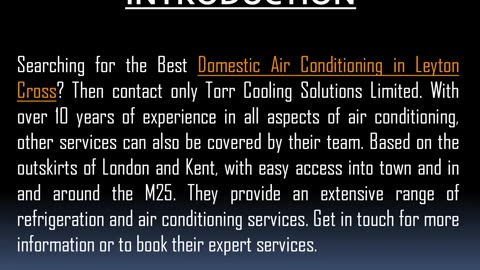 One of the Best Domestic Air Conditioning in Leyton Cross