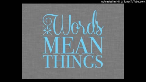 Words Mean Things