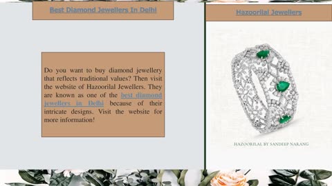 Diamond Shop in Delhi | Hazoorilal Jewellers
