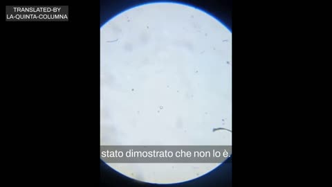 Analisi al microscopio ottico dopo 3 giorni della goccia secca del vaccino dell'epatite B