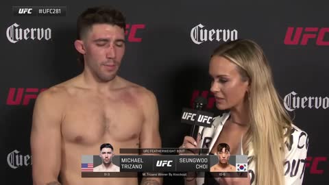 Michael Trizano_ 'I Was Either Going to Get Flatlined or He Was' _ UFC 281 Quick Hits w_ Laura Sanko