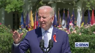 Biden gets heckled with chants of "F** Joe Biden" during anti gun speech