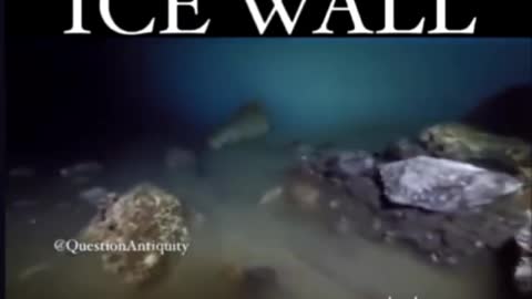 Ice Wall Under The Water