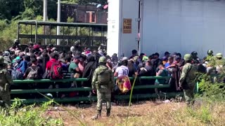 Mexico finds 250 migrants traveling in truck