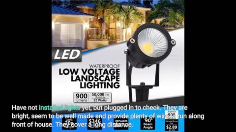 Junview Low Voltage Landscape Lights 12W RGBW Warm-Overview