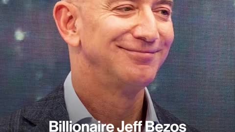 Jeff Bezos says he plans to give away most of his wealth during his lifetime.