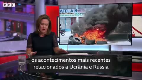 Ataque a Kiev surpreende jornalista brasileiro da BBC ao vivo