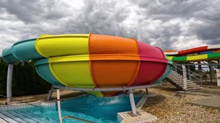 WOW! Colorful Space Bowl WaterSlide at Aquapark Senec