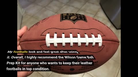 Buyer Comments: WILSON Game Ball Prep Kit
