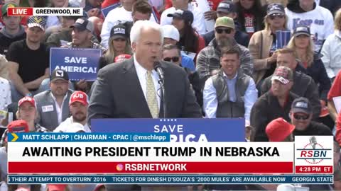 Matt Schlapp Full Speech from President Trump's Save America Rally in Greenwood, NE.