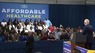 Creepy Joe Biden Talks About Nurse